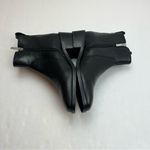 Aquatalia Colbie Weatherproof Bootie Zippers Black Leather Womens 9M 9 Medium Photo 8