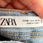 ZARA Cropped Blue Jeans Photo 5