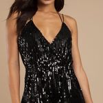 Tobi Black Sequin Romper Photo 0