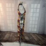 SheIn  pink yellow black sheer knit side ties swim cover up size XS Photo 3