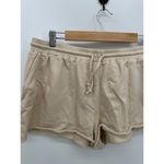 Thirdlove  Shorts Women 2X Cream Sweatpant Fleece Cut Off Lounge Sleep Photo 2