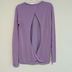 Gold’s Gym Long Sleeve Cut Out Back Shirt Purple‎ Size Medium Purple Photo 1