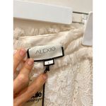 Alexis NWT Zella Sheer Ruffle Trim Tiered Lace Gown Skirt Ivory Women's Large Photo 2