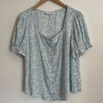 Elodie  Floral Puff-Sleeve Blouse Photo 0