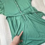 Ruehl Y2K Henley babydoll tunic top womens Green (medium) vintage 2000s casual Photo 5