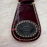 Dooney & Bourke Vintage Croc All Weather Leather Key Fob Keychain Ring Brown Red Photo 1