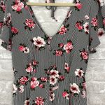 Miami  Striped Floral Romper Photo 1