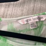 Erin London Green And White Tie Dye Bell Sleeve Top Size XXL Photo 4
