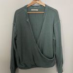 We The Free / Free People Anyway Wrap Tee- Deep Teal- Oversized- Size Medium Photo 8