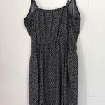Old Navy  Sleeveless Dress Woven Black Printed Waisted Lightweight ~ Size S Photo 1