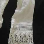 Lulus  embroidered v-neck long sleeve 100% rayon blouse with lace accents, size S Photo 2