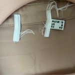 Princess Polly Liberty Beige Satin Tie Front Long Sleeve Dress 8 Photo 5