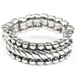 Paparazzi Tangible Texture Silver Ring (90) Photo 0