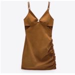 ZARA NWT  Cut Out Ruched Mini Dress Photo 1