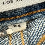 Slvrlake London Jeans SZ 24 NWT Shakedown Straight Leg Distress Denim High Waist Blue Photo 9