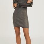 Reiss NWT $345  Marina METALLIC KNITTED BODYCON DRESS Medium Photo 3