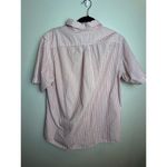 Lands' End Unisex Medium Striped Button Shirt 15 - 15.5 Neck Pin-Stripe Nautical Photo 5