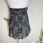 EXPRESS Women Black and White Strapless Strapless Top, Lightweight Sheer Top SzS Photo 2