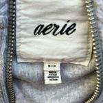 Aerie Grey Cropped Zip-Up Photo 2