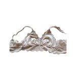 Aerie Lace Back Closure Bralette Beige Size S Coquette Whimsygoth Fairy Summer Photo 7
