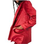 Free People  Red Velvet Ashby Blazer Photo 4