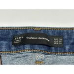 ZARA  Women's Embroidered Trafaluc Denimwear   Rose Skinny Jeans Size 02 Photo 5