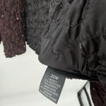 Dressbarn Collection Black Red Crinkle Sequin Open Cardigan Formal Size 20W Photo 7