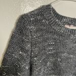Banana Republic  Crewneck Sweater Steel Gray Silver Metallic Photo 5