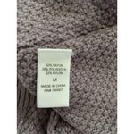 NWT Hazel Moon Cropped V Neck Knit Sweater Vest Purple Short Sleeve Sz M (flaw) Size M Photo 6