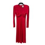 Farm Rio Twisted Cup Midi Dress - Size Small - Red (New) Photo 2