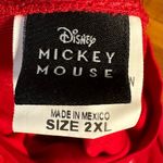 Disney MICKEY MOUSE RED CUPID OVERSIZED SEMI CROPPED SHIRT 2X NWOT Photo 3