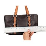 Coach Y2K Vintage 00857 Brown Pebble Leather Buckle Shoulder Tote Bag Purse Photo 2