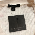 Marc New York  Women's Pleated Puff Sleeve Cable Knit Sweater Ivory Size XL NWT Photo 6