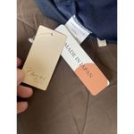 Chez toi Womens boat neck Sweater 3/4 Sleeve Crop Cozy knit Boxy Navy Blue Size Size M Photo 8