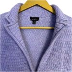Talbots Merino Wool Cardigan Sweater Jacket Blazer Size PP Purple Classic Preppy Photo 1