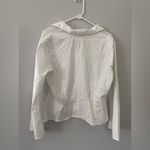 Star City VTG  Embroidered Floral Button Up Blouse Long Sleeve White Size S M Photo 6