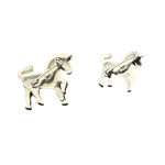 Women's Unbranded Metal Zebra Brooches One Size White Black Photo 2