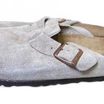 Birkenstock  New Suede Leather Mules with Buckle, size 41 Photo 0