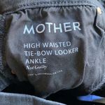 Mother High Waisted Tie Bow Jeans in Black Size 26 Photo 2