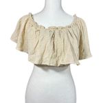 JLUXLABEL  Womens crop ruffle top size small Photo 0