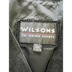 Wilson’s Suede Leather Black Bolero Style Jacket Snap Front Small Motorcycle Photo 4