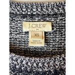 J.Crew  Sweater Women XS Navy Blue White Heather Cotton Blend Knit Crew Neck Photo 5