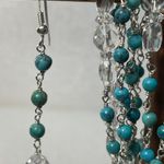 Sterling Silver Deb Guyot 925 Turquoise & Herkimer Quartz Necklace & Earrings Set Photo 3