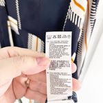 Reiss  Isadora Navy Geometric Print Button Through Shirt Photo 5