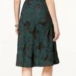 Donna Ricco  Off The Shoulder‎ Satin Jacquard Fit & Flare Dress in Emerald 12 NWT Photo 1