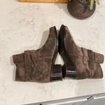 Stuart Weitzman 'Strapduo' Short Boot Moto Biker suede brown gray booties size 9 Photo 5