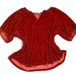 Old Navy Copper red velvet top Photo 0