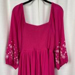 Torrid Pink Smocked Bodice Crinkle Skirt Mini Dress Sz.1 Photo 10