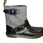 Dr. Martens  Gayle Biker Boots with Houndstooth Black and White Tweed- EU 36 US 5 Photo 5