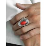 Paparazzi Plain Ride Red Ring (47) Photo 0